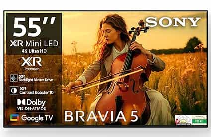 K-55XR55A (GOOGLE TV)(4K UHD SMART)(MINI LED)(12680001)-LED OLED/QLED-SONY 
