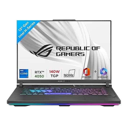 ROG Strix G614JU-N4200WS i7-13650HX / 16GB/1TB/ RTX 4050-6GB / 16 FHD+/WIN 11&M365 Basic Off 2024 / Gray-LAPTOP-ASUS 