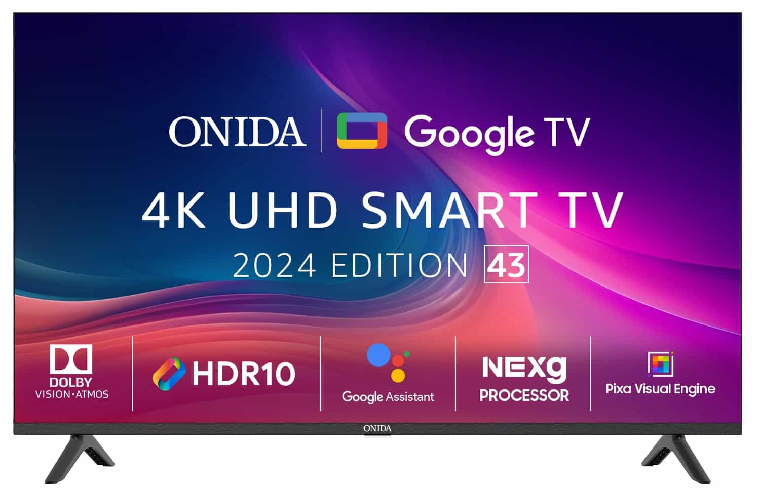 43UGID/R(UHD KY ROCK SMART GOOGLE LED TV WITH KORAKA)-LED QLED-ONIDA 
