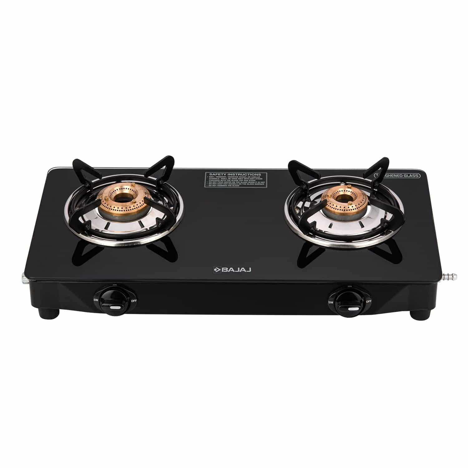 ULTRA 2B (2 BURNER GLASS TOP)(450536)-GAS STOVE-BAJAJ