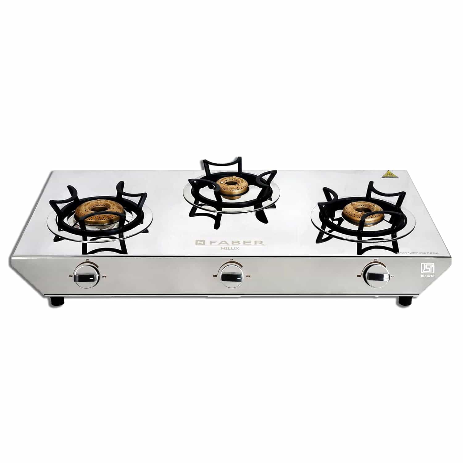 HILUX MAX 3BB SS (3 BURNERS)(106.0672.481)-GAS STOVE-FABER