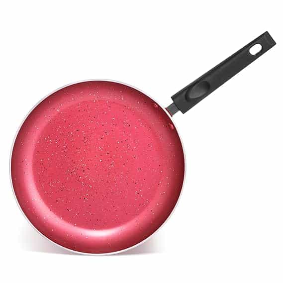 CORAL DLX GRANITE FRY PAN RED 240MM (IB) - NON STICK COOKWARE - BUTTERFLY