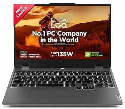 83JC00EHIN/AMD Ryzen 7-7435HS/24GB 512GB/RTX 4060-8GB/15.6 FHD/Win 11 + Office-LAPTOP-LENOVO 