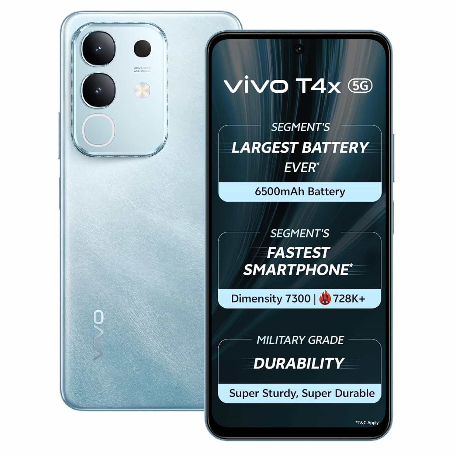 T4x 5G (8+128 GB)-MOBILE PHONE-VIVO
