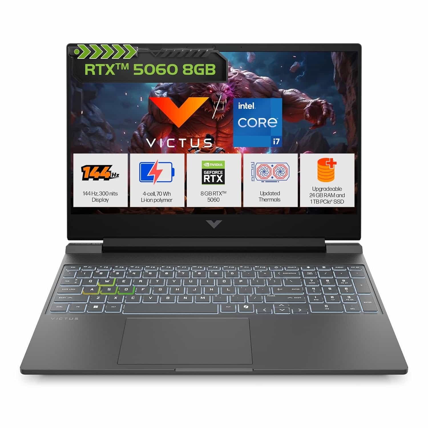VICTUS 15-FA2308TX/I7-13620H/24GB/1TB/RTX 5060 8GB/W11/15.6/HP-LAPTOP