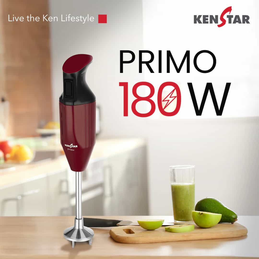 PRIMO (180WATTS)(KHBPRI18M3SR0-DJR)-HAND BLENDER-KENSTAR